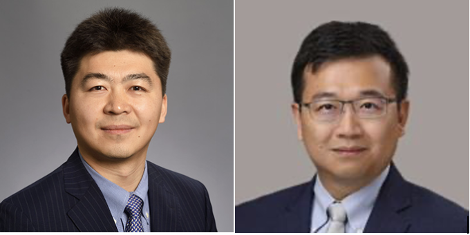 Portrait of Prof. Dr. Xiaofeng Yang and of Dr. Chih-Wei Chang...